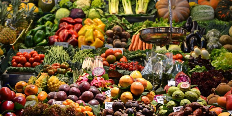 Alimentazione vegana - frutta e verdura