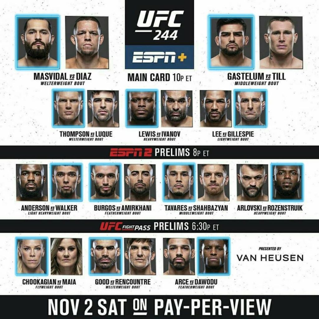 MASVIDAL VS DIAZ CARD