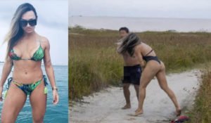 La lottatrice di MMA Joyce Vieira prende a pugni un fan beccato a masturbarsi