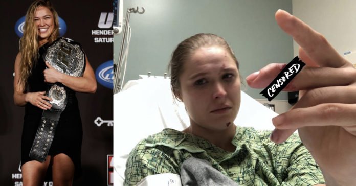 Ronda-Rousey-dito Ronda Rousey infortunio