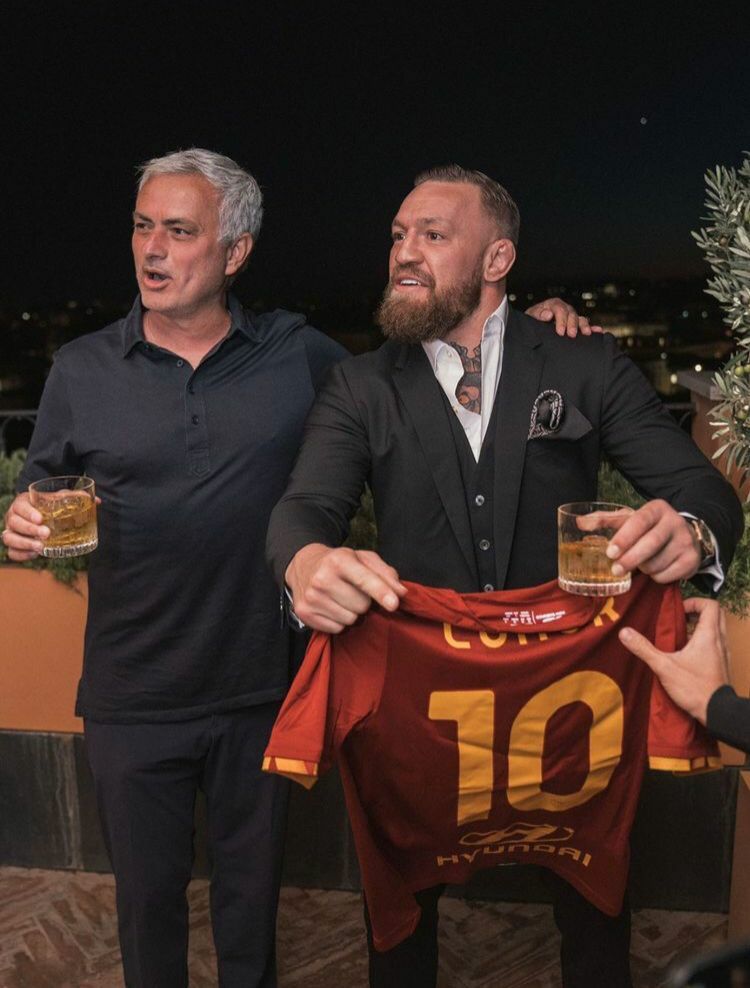McGregor a Roma con Jose Mourinho