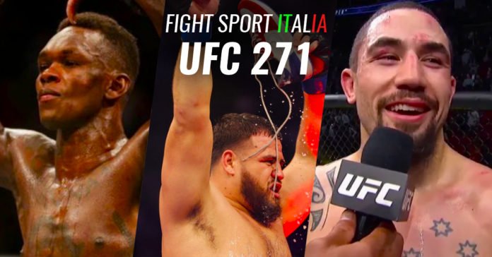 UFC 271_Fight sport italia ufc 271 Adesanya Whittaker